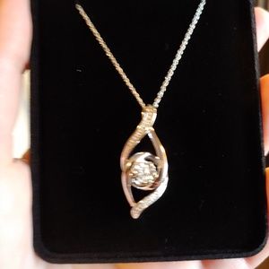 Silver Diamond Pendant